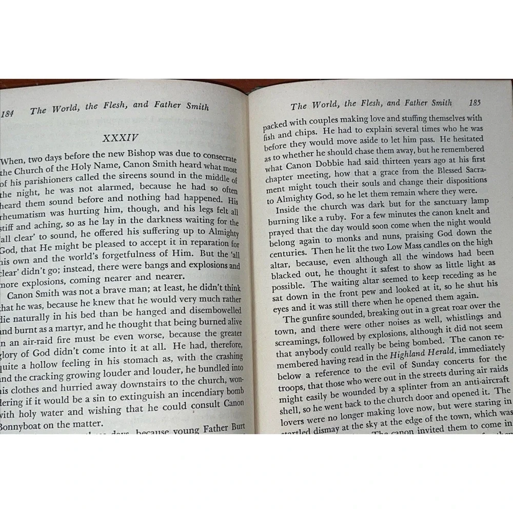 THE WORLD, THE FLESH, AND FATHER SMITH BY BRUCE MARSHALL BOOK‎ Vintage HC 1945